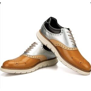 JITAI Mens Oxford Shoes Casual Dress Shoes for Men Lightweight Lace Up size 12